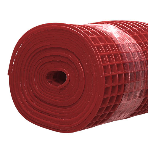 Gitter-Bodenmatte rubinrot 100cm/10m Rolle