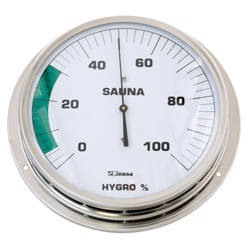 Sauna-Hygrometer mit Flansch 130 mm -Klassik-