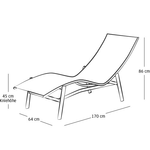 Caribic AluStapelliege Caribic Stahl und Aluminium Liegen